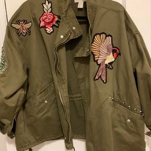 H&M embroidered jacket